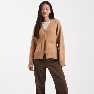 ASOS Camel Cardigan Sweater